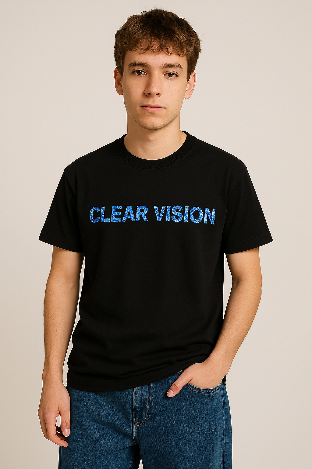 CLEAR VISION SLIM T-Shirt TASTECLOTHING