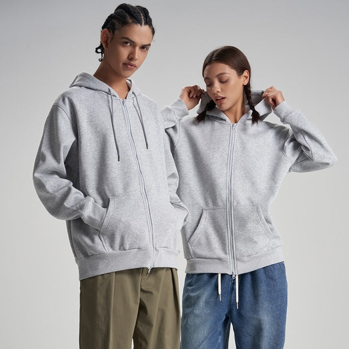 Basic Zip-Hoodie Damen und Herren TASTECLOTHING