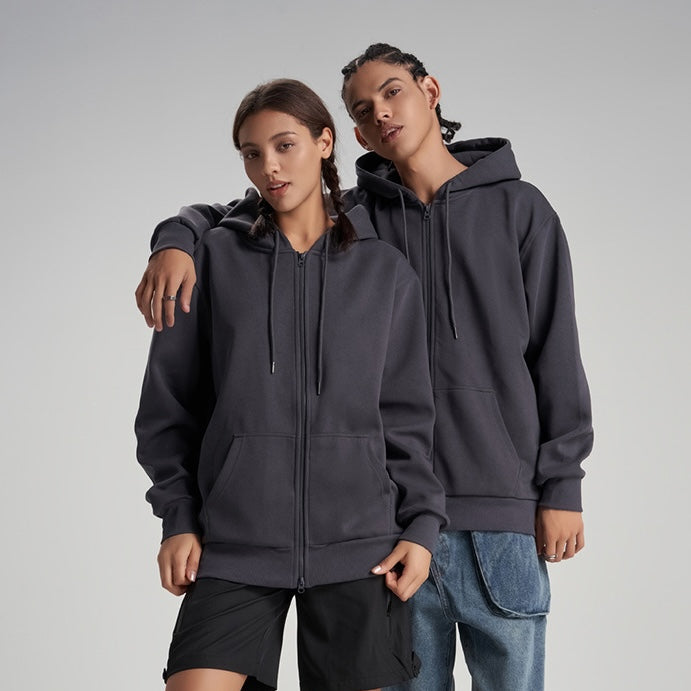 Basic Zip-Hoodie Damen und Herren TASTECLOTHING