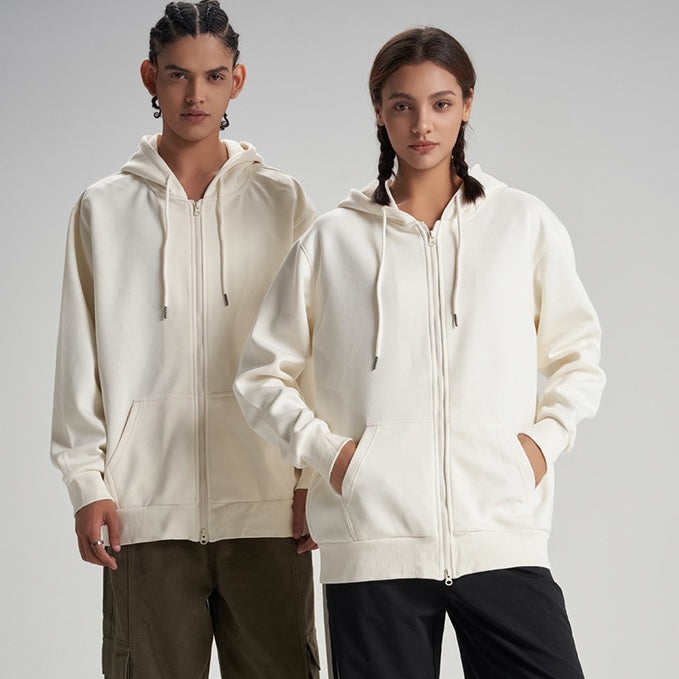 Basic Zip-Hoodie Damen und Herren TASTECLOTHING