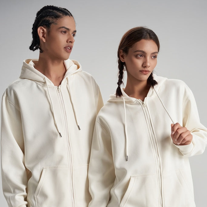 Basic Zip-Hoodie Damen und Herren TASTECLOTHING