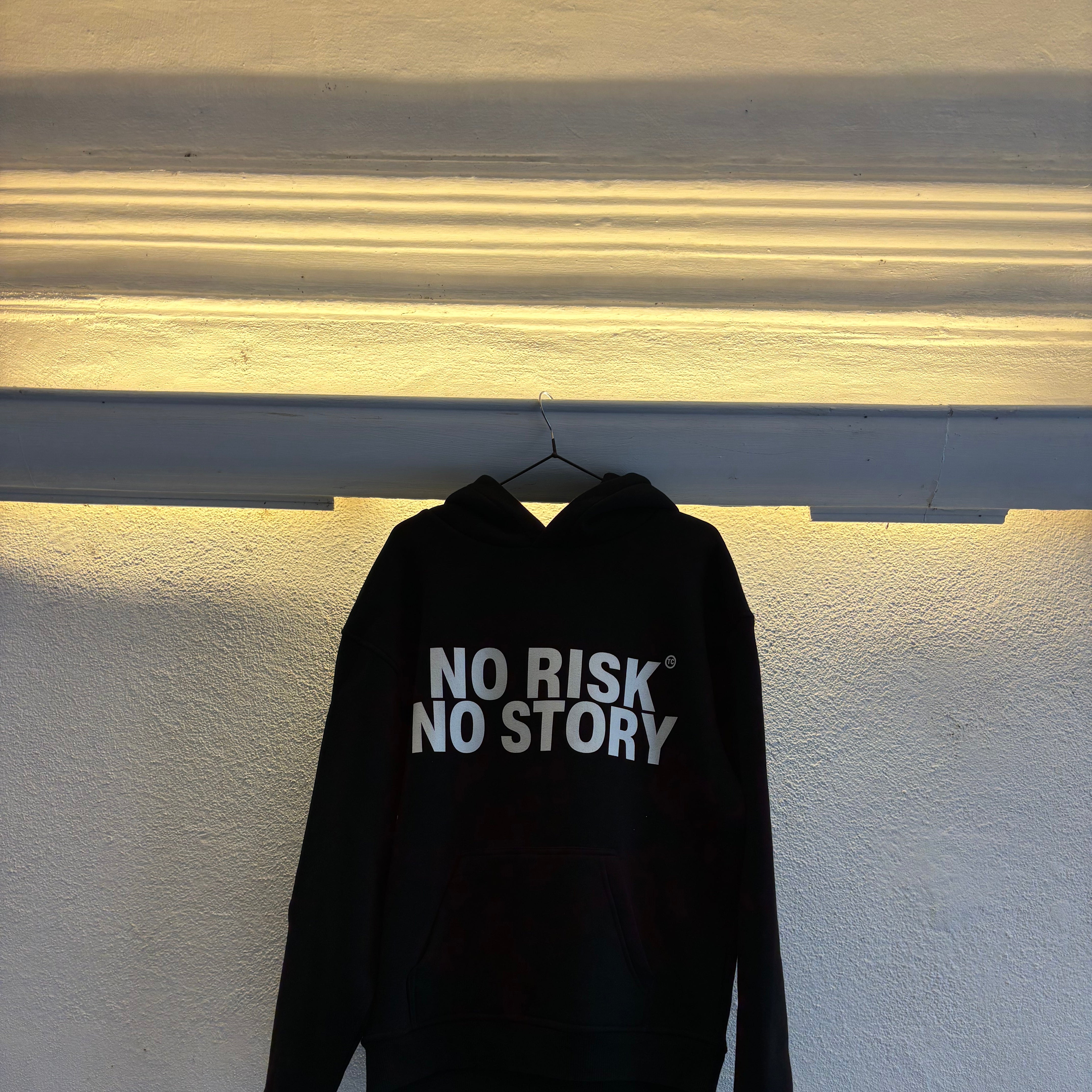 NO RISK NO STORY Oversized Hoodie MarketPrint