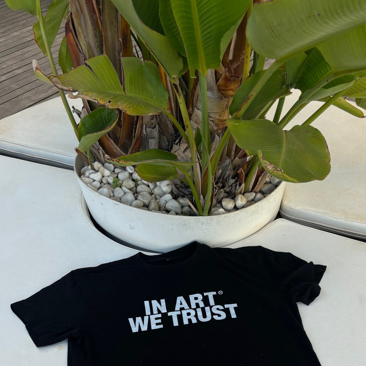 IN ART WE TRUST Oversized Shirt BLACK MarketPrint