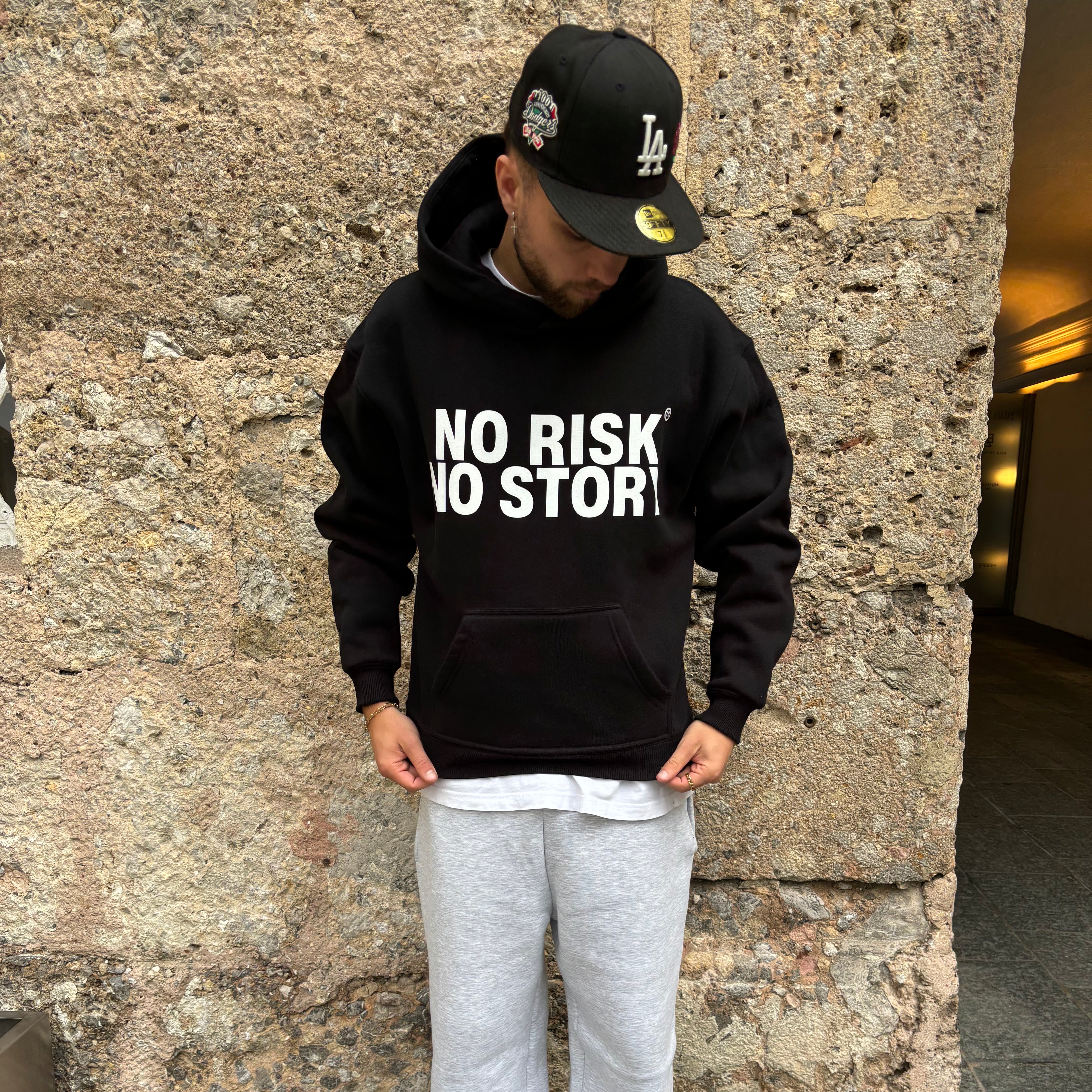 NO RISK NO STORY Oversized Hoodie MarketPrint
