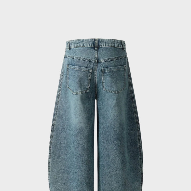 Barrel Jeans SLASH Schwarz, Vorderansicht
