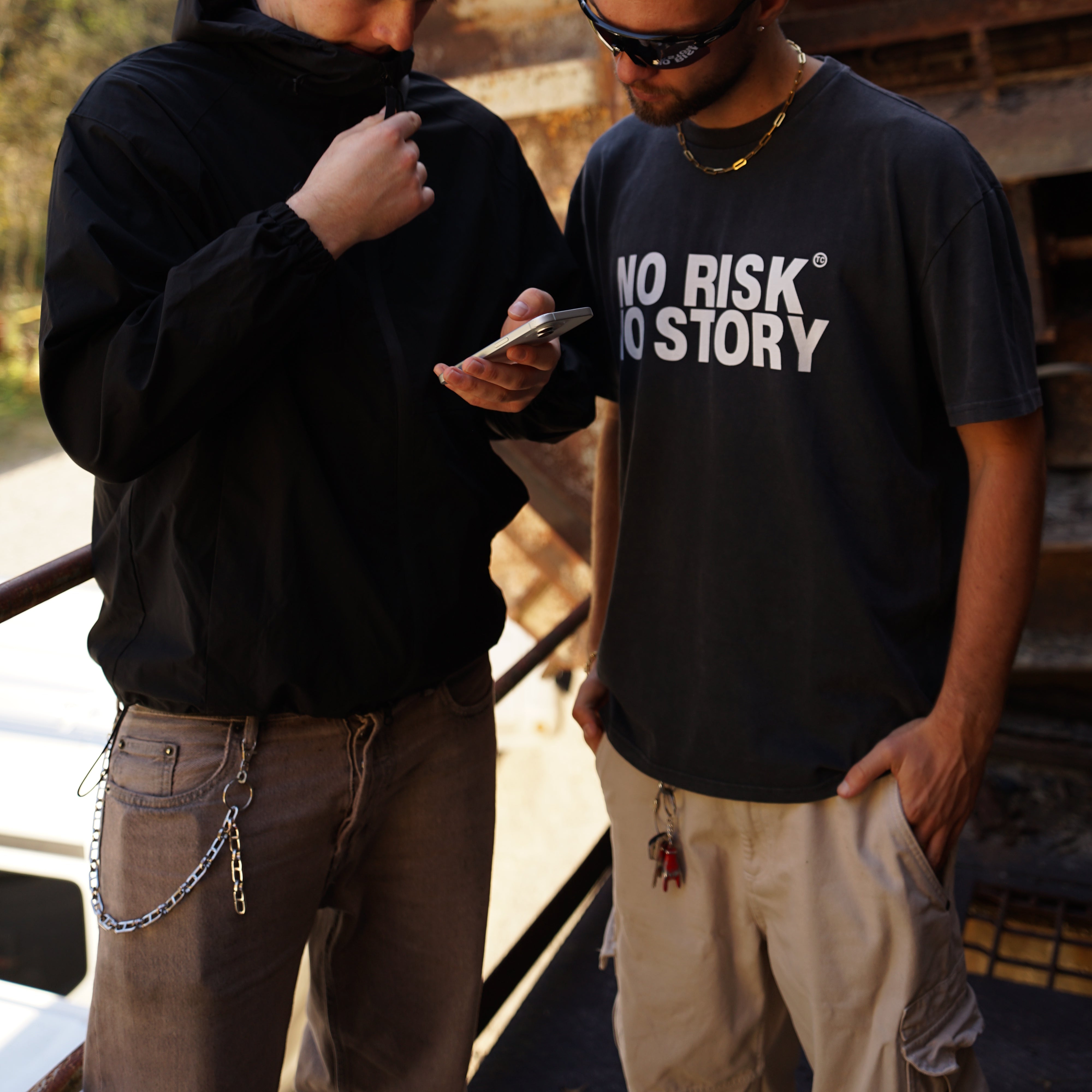 NO RISK Oversized Shirt MarketPrint