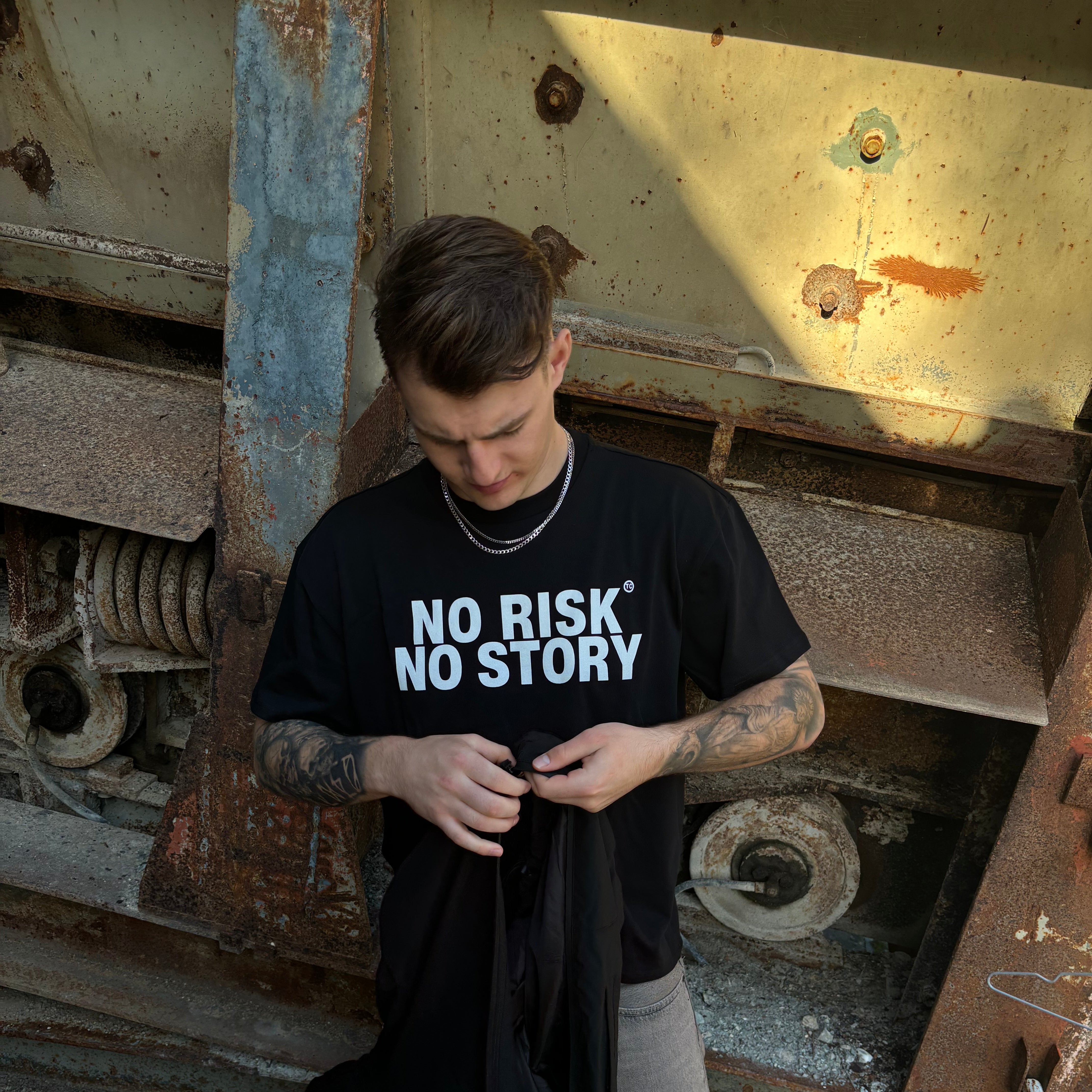 NO RISK Oversized Shirt MarketPrint