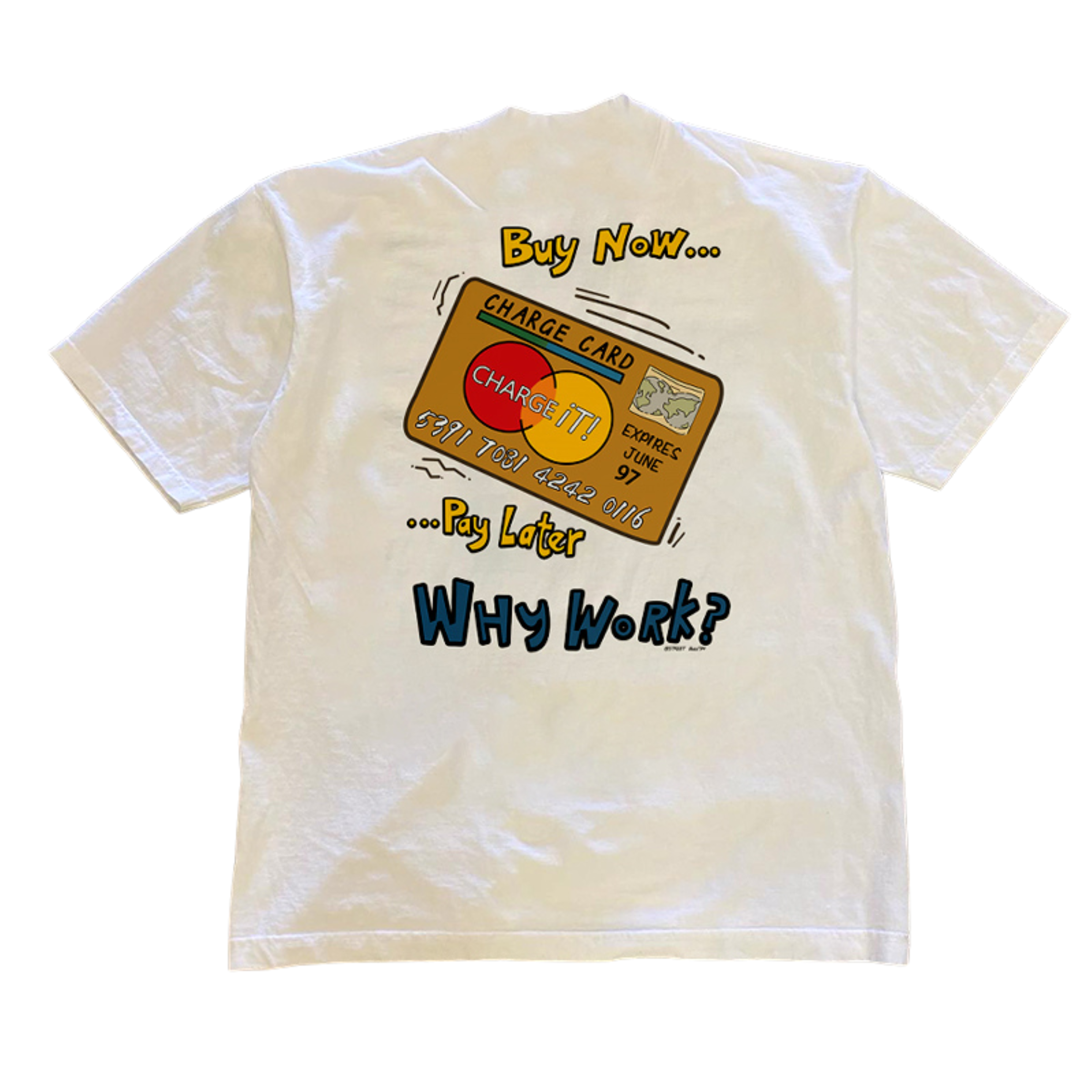 Bank Card Vintage mit Print T-Shirt Unisex TASTECLOTHING