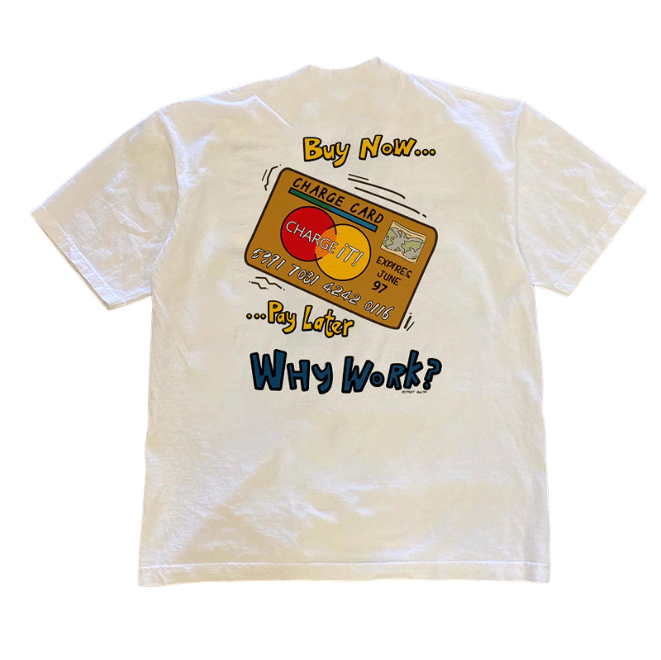 Bank Card Vintage mit Print T-Shirt Unisex TASTECLOTHING