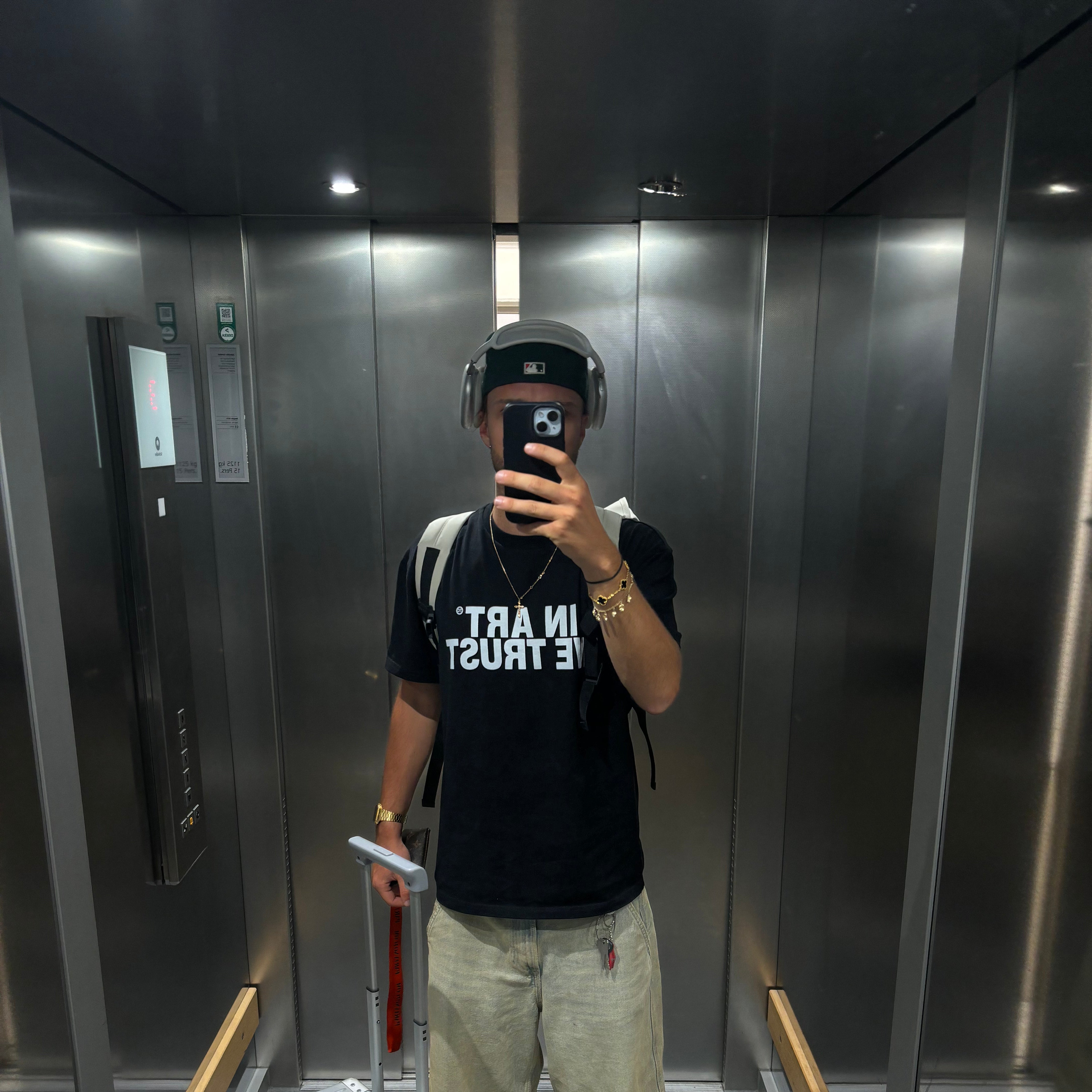 IN ART WE TRUST Oversized Shirt BLACK MarketPrint