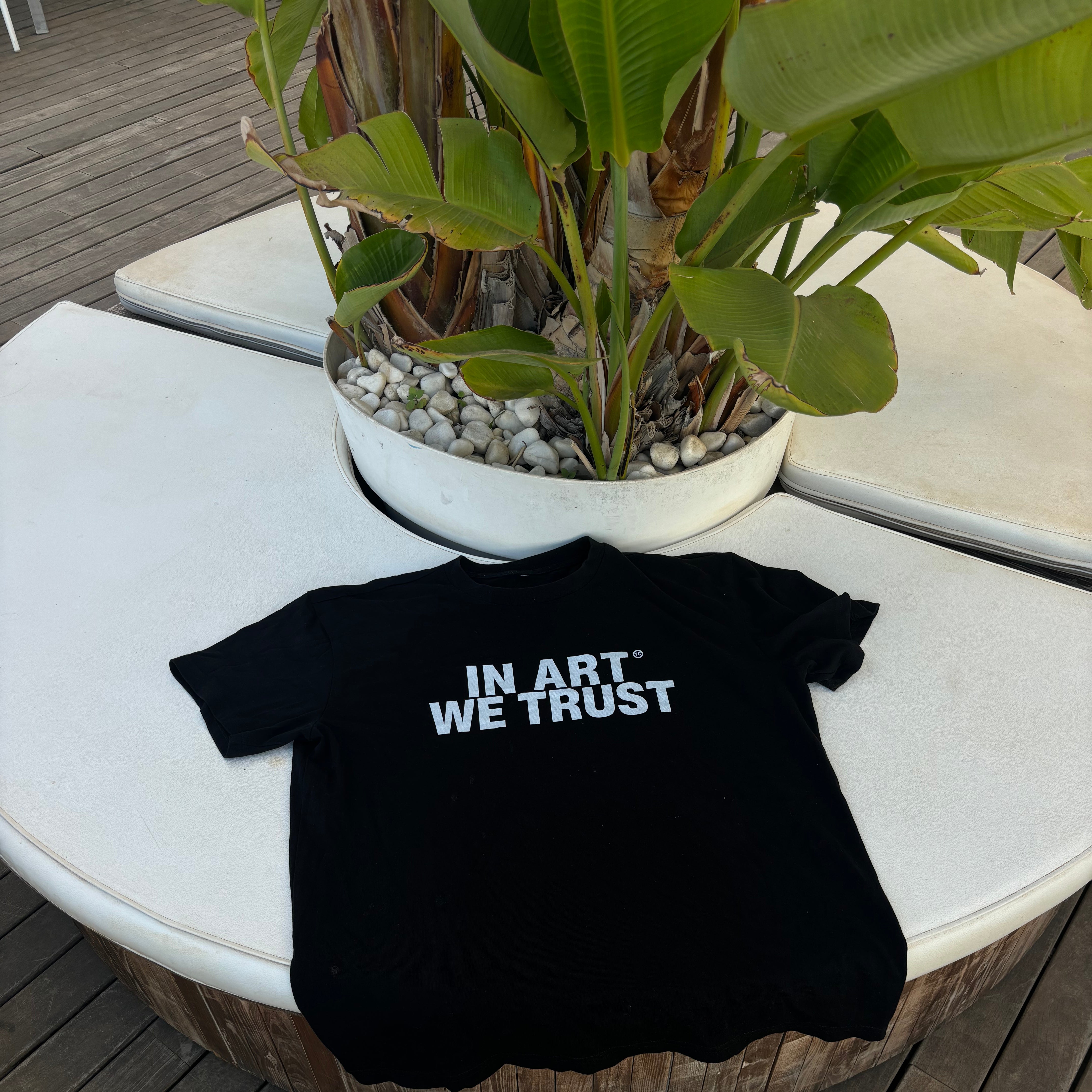 IN ART WE TRUST Oversized Shirt BLACK MarketPrint