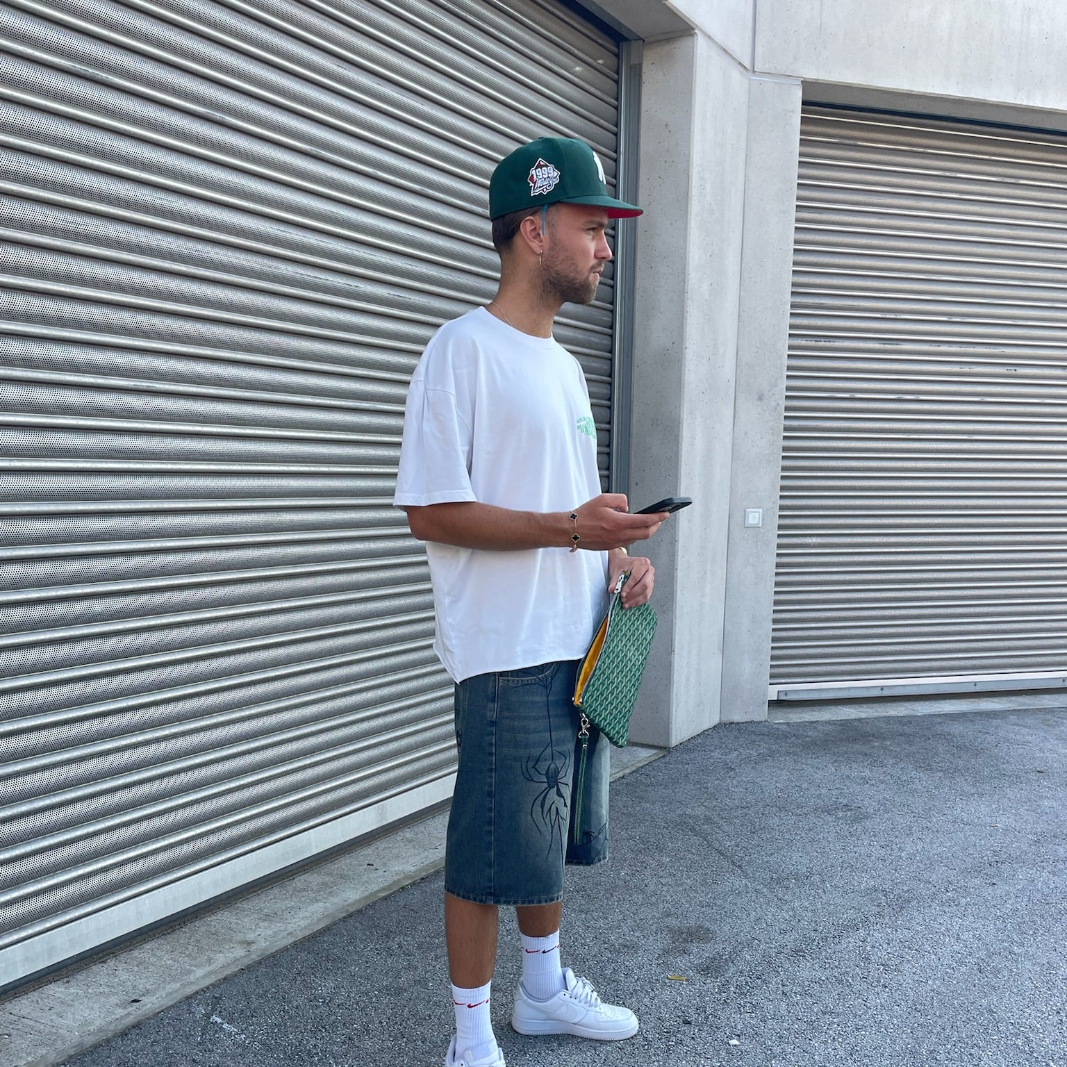 Kurze Baggy Jean Sommer mit Stick Jorts TASTECLOTHING