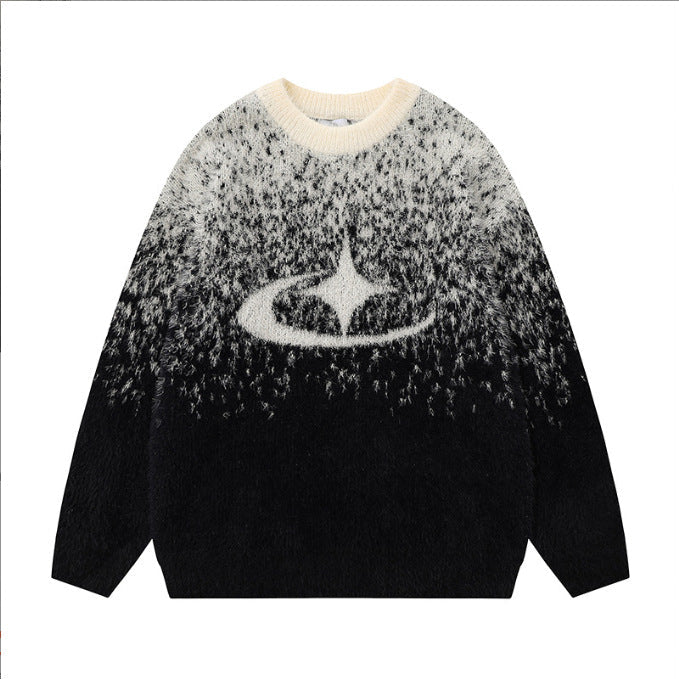 Y2K Mohair Sweater Unisex Knitsweater TASTECLOTHING Schwarz / XXL