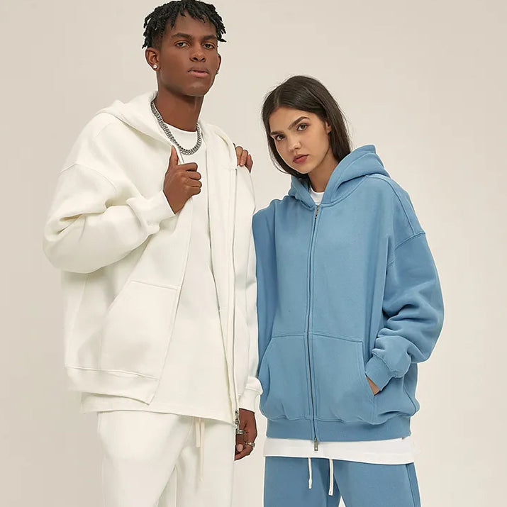 Kaufe deine Vintage und Streetwear Mode bei TASTECLOTHING. Deine Streetwear und Vintage Klamotten, bei uns erhältlich. Wie zum Beispiel Double Headed Zip-Hoodie 350gsm Unisex Oversize Zipper .