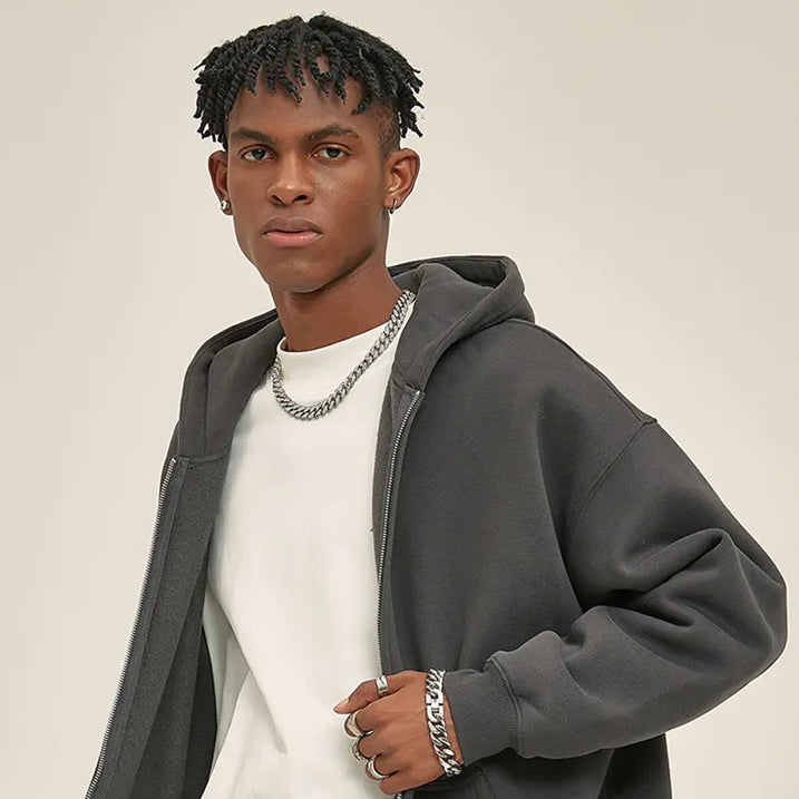 Kaufe deine Vintage und Streetwear Mode bei TASTECLOTHING. Deine Streetwear und Vintage Klamotten, bei uns erhältlich. Wie zum Beispiel Double Headed Zip-Hoodie 350gsm Unisex Oversize Zipper .