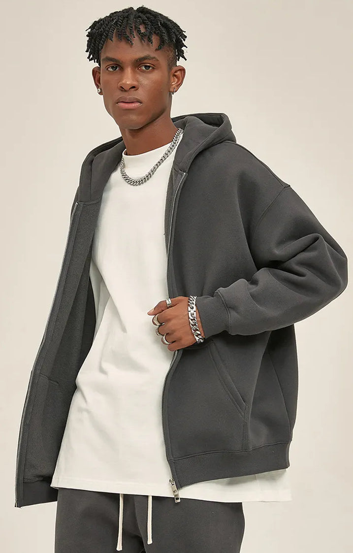 Kaufe deine Vintage und Streetwear Mode bei TASTECLOTHING. Deine Streetwear und Vintage Klamotten, bei uns erhältlich. Wie zum Beispiel Double Headed Zip-Hoodie 350gsm Unisex Oversize Zipper .
