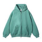 BASIC HOODIE WITH ZIPPER 350 GSM QUALITY TASTECLOTHING Medium Green / XXL
