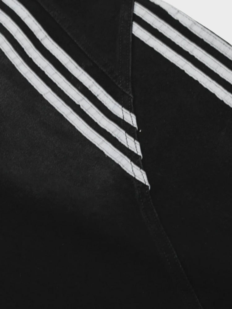 Barrel Jeans SLASH Blau, Detail Streifen