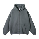 BASIC HOODIE WITH ZIPPER 350 GSM QUALITY TASTECLOTHING Ash Leaching / XXL