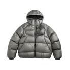 Winterjacke GLACIER Grau, gesteppt mit Kapuze