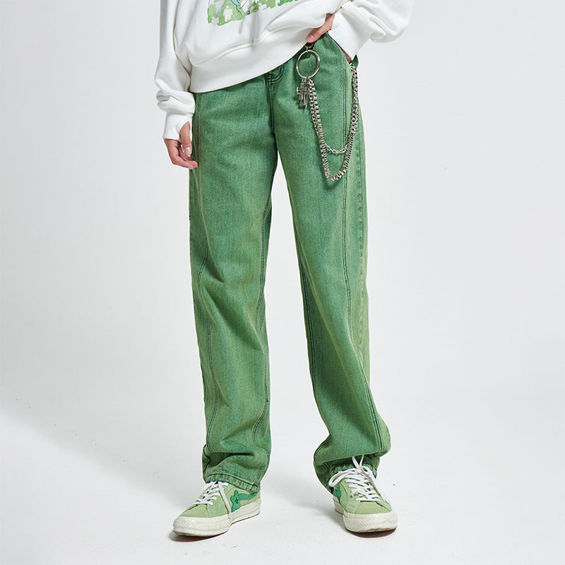 Kaufe deine Vintage und Streetwear Mode bei TASTECLOTHING. Deine Streetwear und Vintage Klamotten, bei uns erhältlich. Wie zum Beispiel GREEN Denim Washed Baggy Jeans 0 .