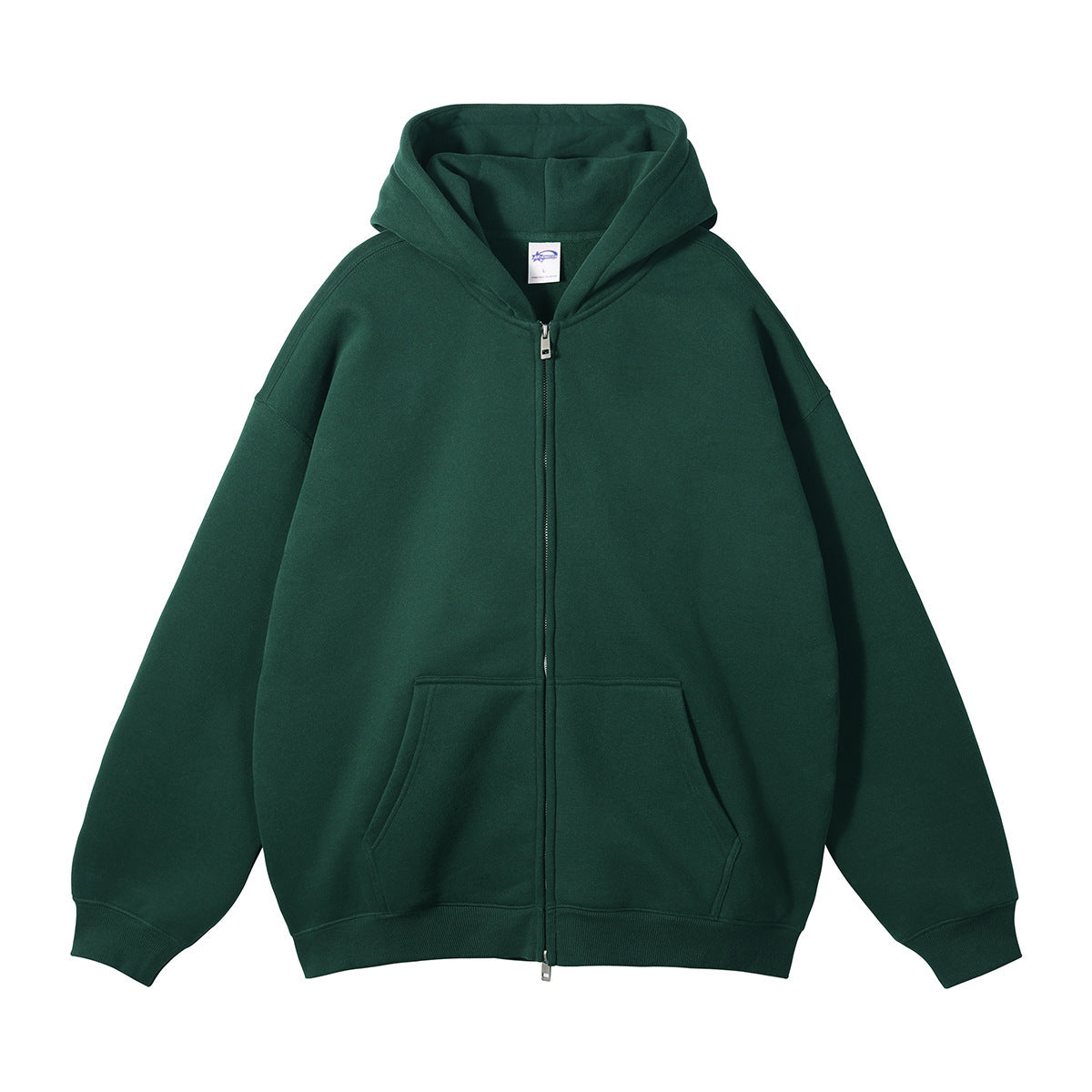 BASIC HOODIE WITH ZIPPER 350 GSM QUALITY TASTECLOTHING Eden Green / XXL