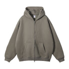 BASIC HOODIE WITH ZIPPER 350 GSM QUALITY TASTECLOTHING Gray Coffee / XXL