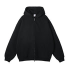 BASIC HOODIE WITH ZIPPER 350 GSM QUALITY TASTECLOTHING Black / XXL