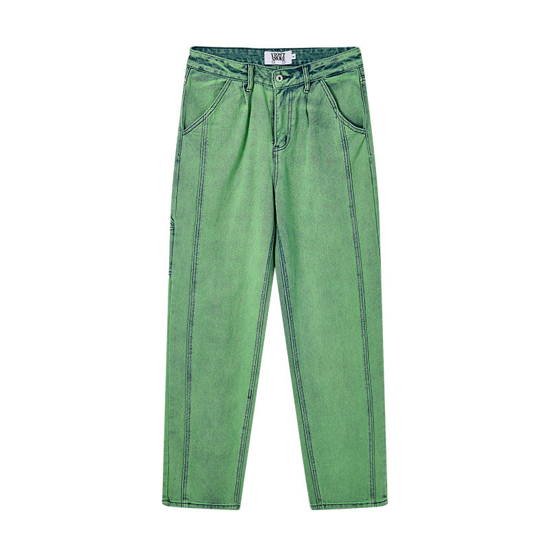 Kaufe deine Vintage und Streetwear Mode bei TASTECLOTHING. Deine Streetwear und Vintage Klamotten, bei uns erhältlich. Wie zum Beispiel GREEN Denim Washed Baggy Jeans 0 .