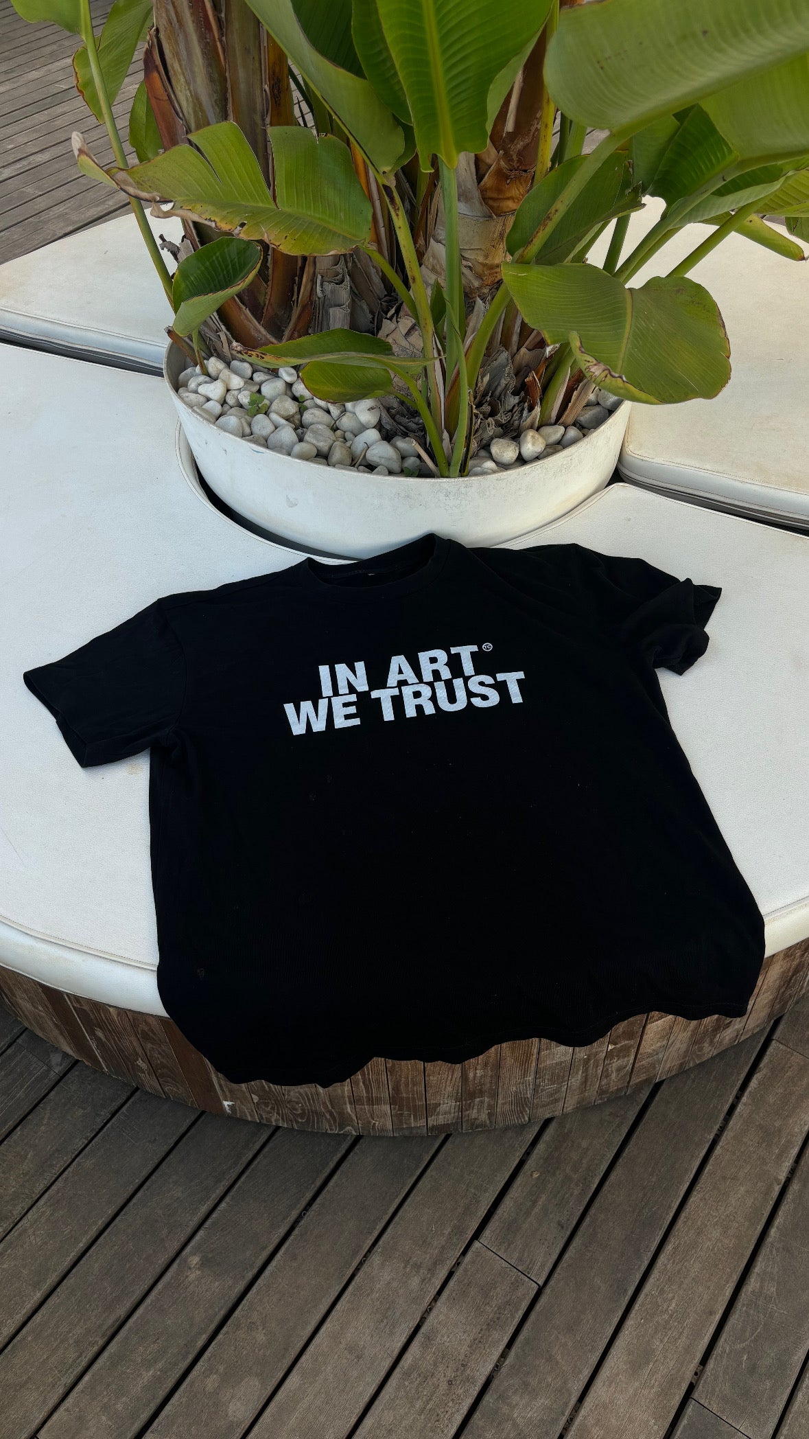 IN ART WE TRUST Oversized Shirt BLACK MarketPrint