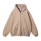 BASIC HOODIE WITH ZIPPER 350 GSM QUALITY TASTECLOTHING Gray Apricot / XXL