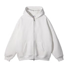 BASIC HOODIE WITH ZIPPER 350 GSM QUALITY TASTECLOTHING White / XXL