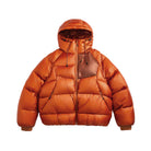 Winterjacke GLACIER Orange, gesteppt mit Kapuze