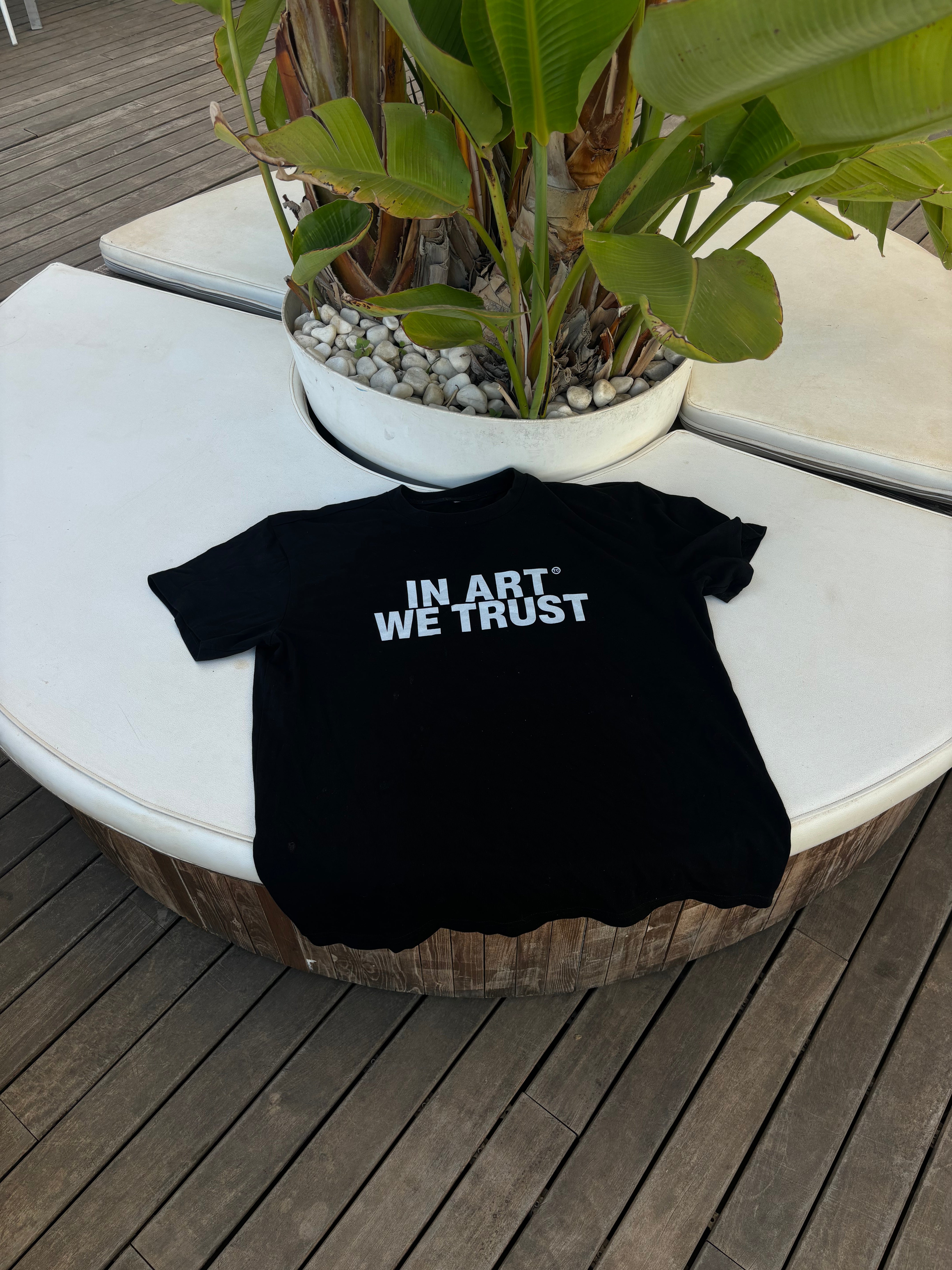 IN ART WE TRUST Oversized Shirt BLACK MarketPrint