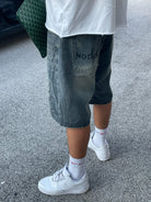 Kurze Baggy Jean Sommer mit Stick Jorts TASTECLOTHING