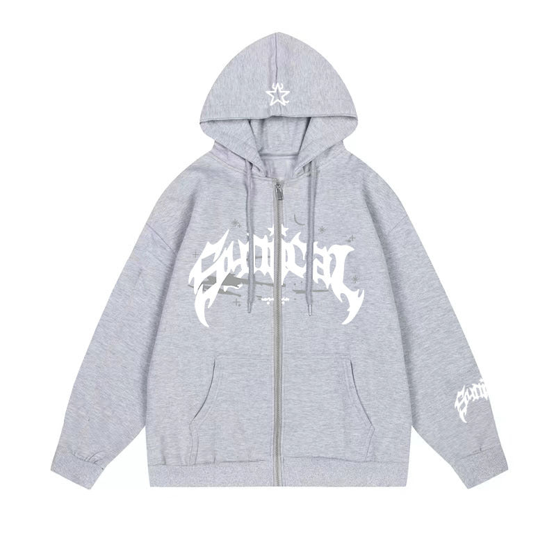 Kaufe deine Vintage und Streetwear Mode bei TASTECLOTHING. Deine Streetwear und Vintage Klamotten, bei uns erhältlich. Wie zum Beispiel Gothic Vintage Zipper Sweatshirt Oversize Unisex Y2K Hoodies & Sweatshirts .