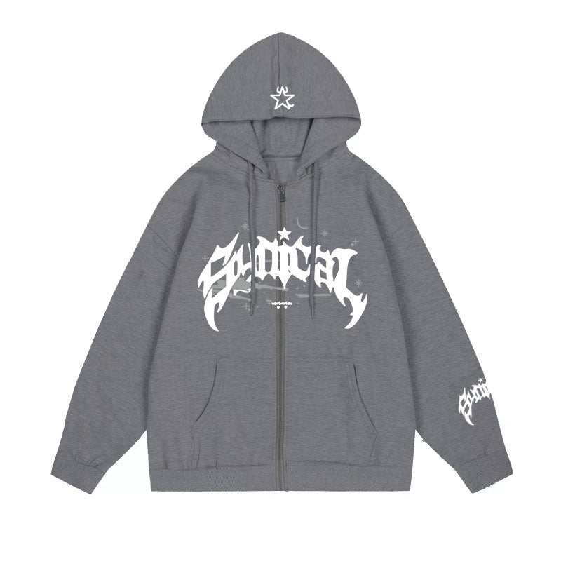 Kaufe deine Vintage und Streetwear Mode bei TASTECLOTHING. Deine Streetwear und Vintage Klamotten, bei uns erhältlich. Wie zum Beispiel Gothic Vintage Zipper Sweatshirt Oversize Unisex Y2K Hoodies & Sweatshirts .