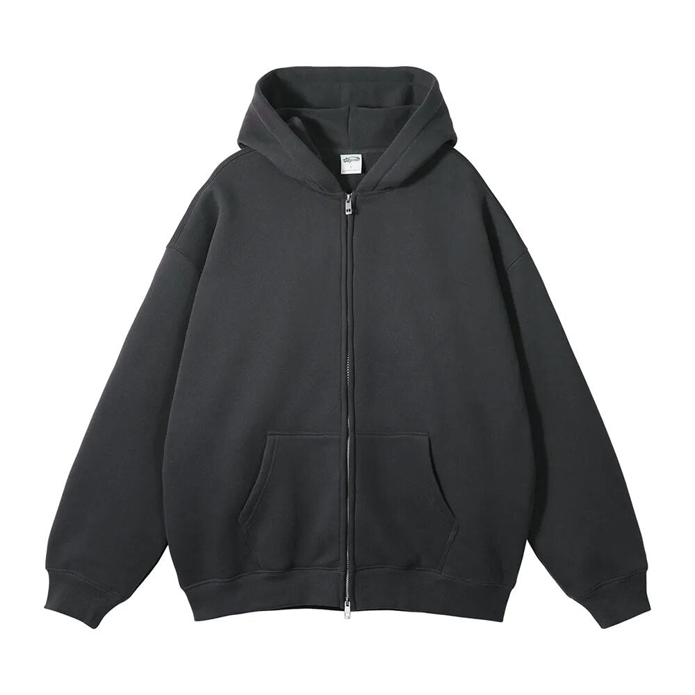 Big zipper hoodie online