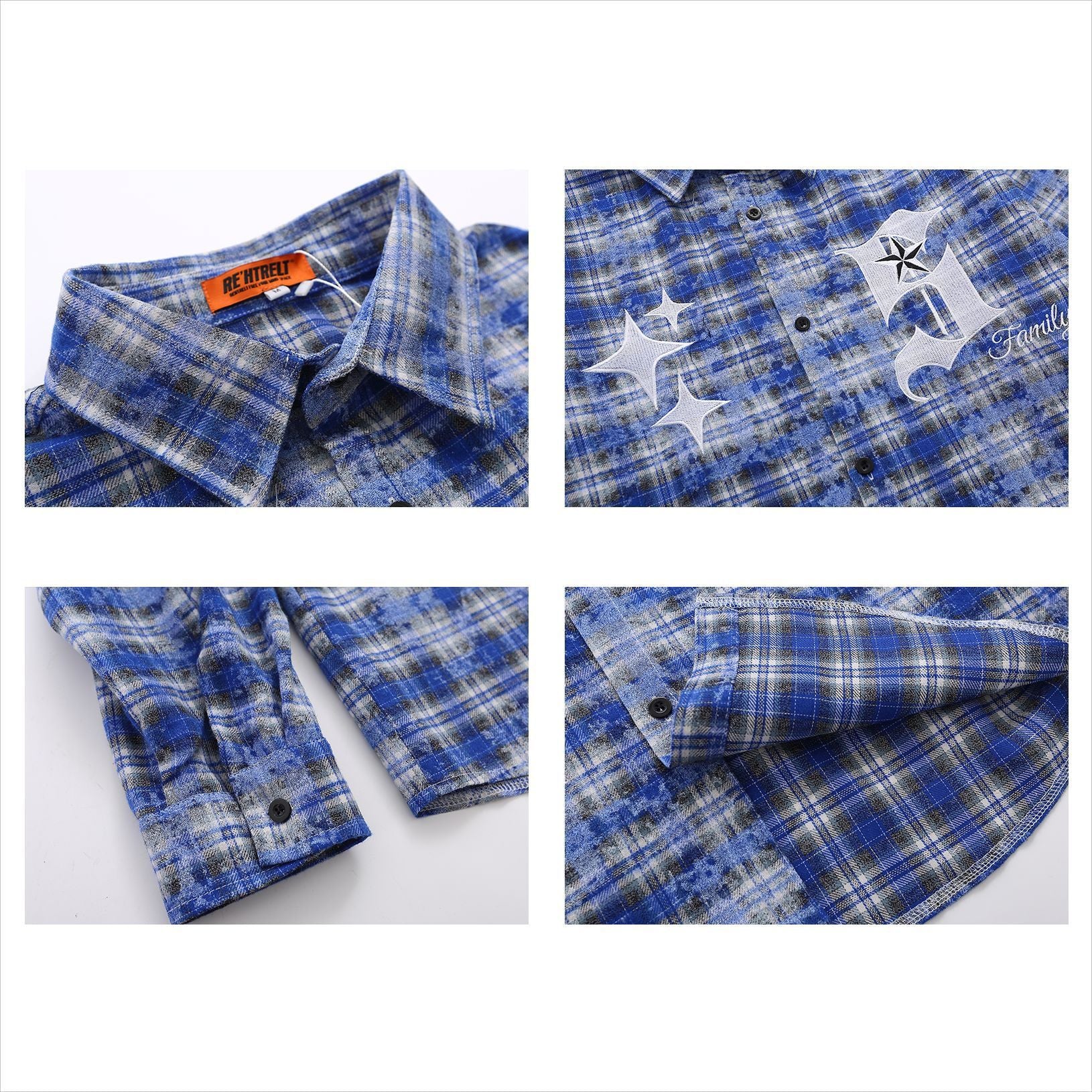 STAR Flanellhemd Herren Hemd TASTECLOTHING