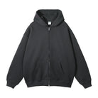 BASIC HOODIE WITH ZIPPER 350 GSM QUALITY TASTECLOTHING Dark Gray / XXL